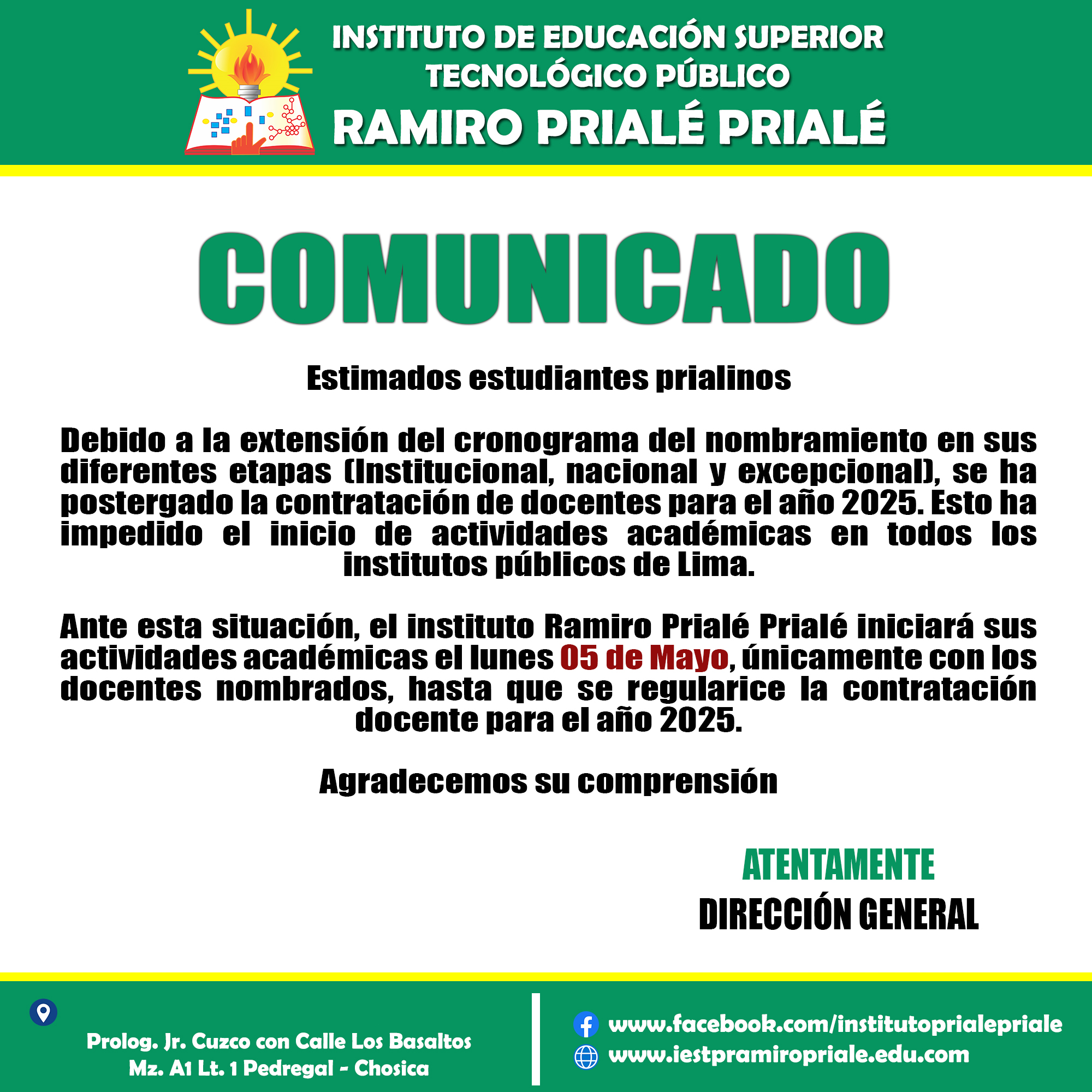 COMUNICADO